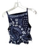 Ulla Johnson Size 4 Navy & white Cotton Spaghetti Strap Tie Dye Peplum Top Navy & white / 4