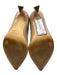 Marc Fisher Shoe Size 8 Beige Leather Pointed Toe Triangle Heel Pumps Beige / 8