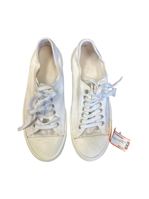 IRO Shoe Size 38 White Canvas Low Top Rubber Sole Rubber Toe Sneakers White / 38
