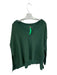 Free People Size XS Forest Green Polyester Blend Long Sleeve V Neck Sweater Forest Green / XS