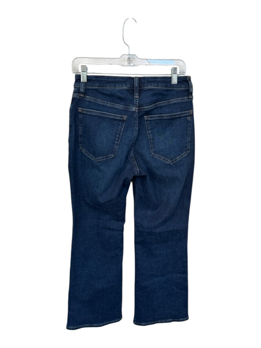 Madewell Size 28P Dark Wash Cotton Mid Rise Bootcut Cropped Jeans Dark Wash / 28P