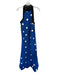BCB Generation Size 8 Blue & White Polyester Sleeveless Clouds Mesh Detail Dress Blue & White / 8