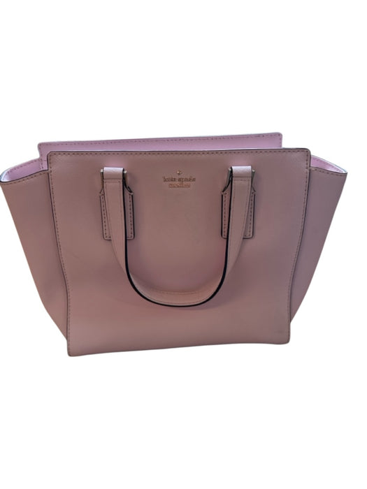 Kate Spade Baby Pink Leather Top Handles Crossbody Strap Structured Bag Baby Pink / M