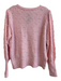 Lily Pulitzer Size L Pink No Fabric Tag Knit Round Neck Pearls Sweater Pink / L