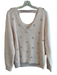 Lily Pulitzer Size L Pink Nylon Blend Knit Open neck Heart Detail Sweater Pink / L