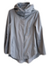 Ciao Milano Size M Grey Cotton Blend Hood Zip Up silver hardware Jacket Grey / M