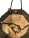 EAM Forever Green Polyurethane Suede Top Buckle Snap Button Bag Green
