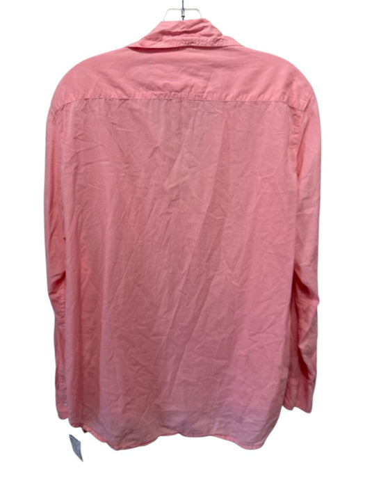 Frank & Eileen Size M Salmon Pink Cotton Button Down Long Sleeve Top Salmon Pink / M