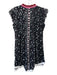 Poupette St. Barth Size S Black,Red,White Cotton Blend Pintuck Flowers Dress Black,Red,White / S