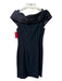 Nipon Boutique Size 12 Black Satin Sleeveless Off Shoulder Dress Black / 12