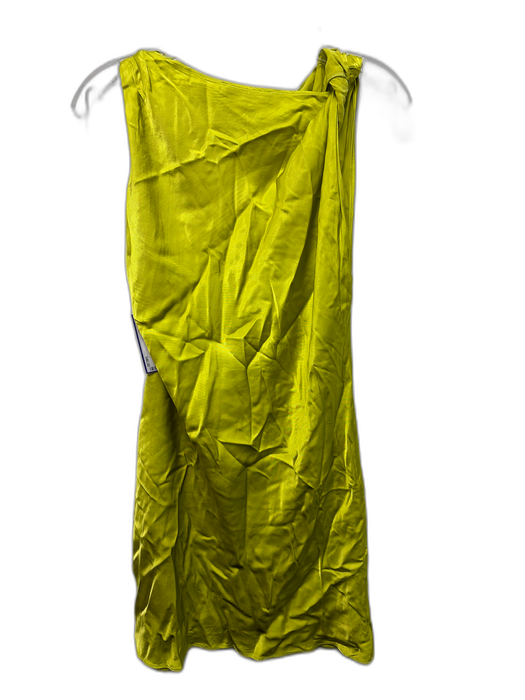 Zara Size L Chartreuse Yellow No Fabric Tag Boat Neck Sleeveless Dress Chartreuse Yellow / L