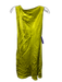 Zara Size L Chartreuse Yellow No Fabric Tag Boat Neck Sleeveless Dress Chartreuse Yellow / L
