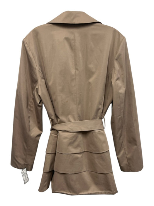 Cynthia Rowley Size XL Dark Gray Polyester Long Sleeve Button Up Collar Jacket Dark Gray / XL