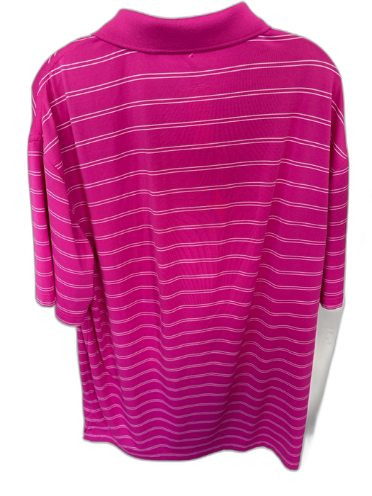 Masters Tech Size XL Magenta & White Print Polyester Blend Masters Logo Polo Magenta & White Print / XL