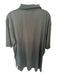 Peter Millar Size XL Black Polyester Blend UGA Quarter Button Athletic Polo Black / XL