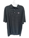 Byron Heloon Size XL Black & White Polyester Blend Striped Quarter Button Polo Black & White / XL