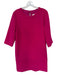 Kate Spade Size 8 Magenta Polyester Keyhole Half Sleeve Scallop Detail Dress Magenta / 8