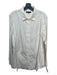 Lafayette 148 Size 16 White Cotton Collared Button Up Long Sleeve Top White / 16