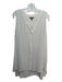 Eileen Fisher Size XL Gray Silk round split neck Sleeveless Button Front Top Gray / XL