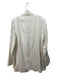 Free People Size XL White & Gray Viscose Blend Pinstripe Blazer Jacket White & Gray / XL