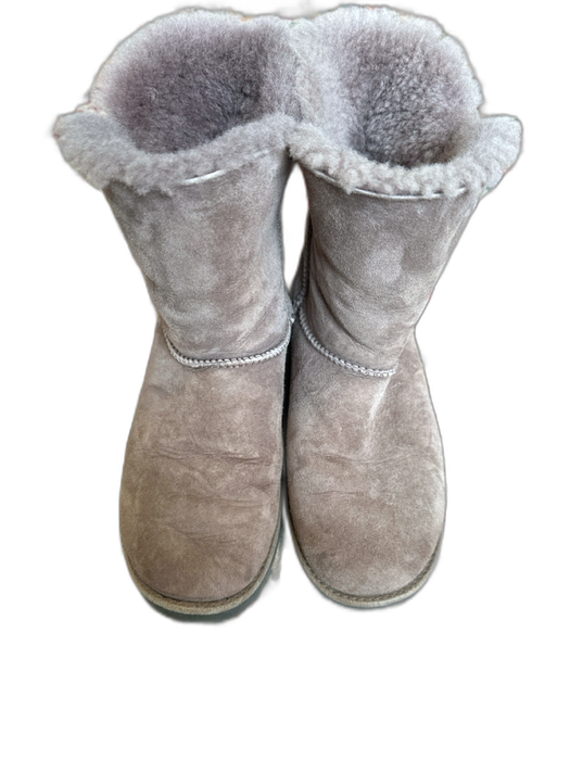 Ugg Shoe Size 8 Gray Suede Shearling Lined Boots Gray / 8