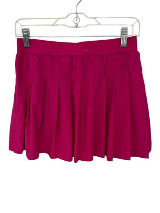 Alo Size M Magenta Polyester Blend Waist Band Pleated Athletic Skort Magenta / M