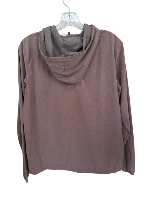 Vuori Size M Light Brown Polyester Blend Hood Full ZIp Athletic Jacket Light Brown / M