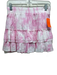 Generation Love Size S Pink & White Cotton Elastic Waist Tie Dye Tiered Skirt Pink & White / S