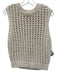Frame Size S Cream White Cotton Sleeveless Loose Knit Sweater Vest Top Cream White / S