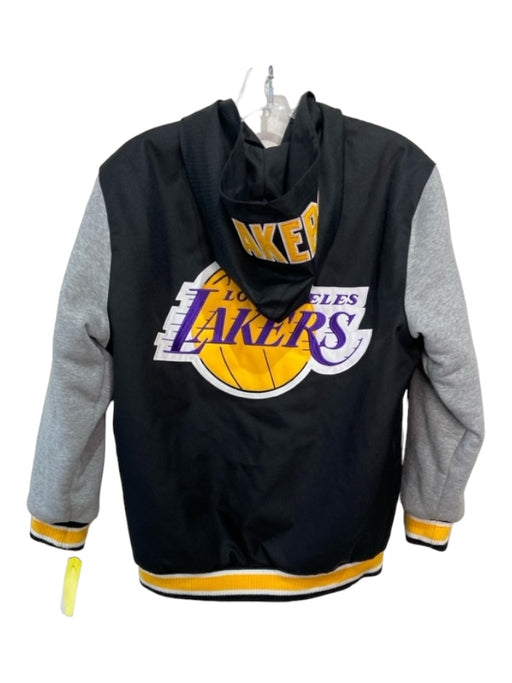 Jeff Hamilton Size L Black & Yellow Synthetic Lakers Hoodie Men's Jacket L