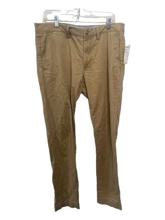 Polo Size 34 Dark Tan Cotton Blend Solid Khakis Men's Pants 34