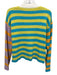 Rails Size Small Blue, Orange, Green Cotton Blend Long Sleeve Striped Sweater Blue, Orange, Green / Small