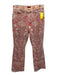 Mother Size 29 Red, Brown, Blue Cotton Denim High Rise Abstract Print Jeans Red, Brown, Blue / 29