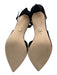 Badgley Mischka Shoe Size 10 Black Satin Upper Rhinestone Bow Pointed Toe Pumps Black / 10