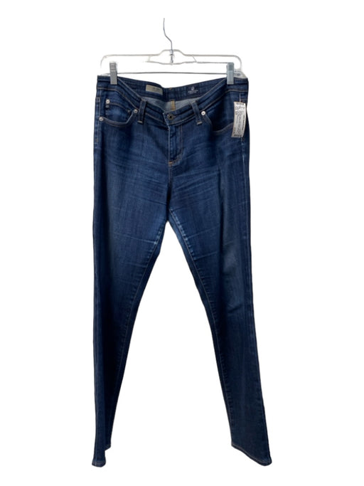 Adriano Goldschmied Size 30R Med Dark Wash Cotton Blend Low Rise 5 Pocket Jeans Med Dark Wash / 30R