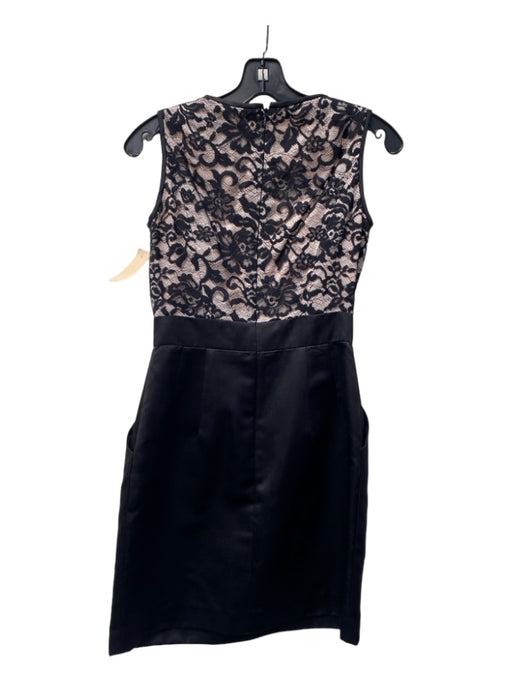 Shoshanna Size 0 Black Nylon Blend Sleeveless Round Neck Back Zip Dress Black / 0