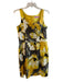 Eliza J Size 12 Yellow & Multi Cotton Blend Sleeveless Abstract Print Dress Yellow & Multi / 12