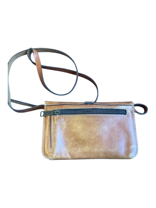 Patricia Nash Brown Leather Buckle Front Flap Crossbody Bag Brown / S