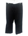 Frame Size 12 Black Cotton Mid Rise Boot Cut Ankle Length Trouser Pants Black / 12