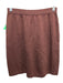 St John Collection Size 2 Brown Wool Blend Elastic Waist Knit Pencil Skirt Brown / 2