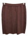 St John Collection Size 2 Brown Wool Blend Elastic Waist Knit Pencil Skirt Brown / 2