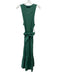 Veronica Beard Size M Green Cotton Ribbed Sleeveless Dress Green / M