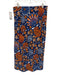 Sigrid Olsen Size M Navy Blue & Orange Polyester Blend Tie Shoulder Skirt Set Navy Blue & Orange / M