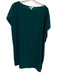Anna Cate Size M Green Polyester Wide Neck Short Sleeve Tunic Knee length Dress Green / M