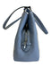 Kate Spade Blue & White Leather Snake Embossed Shoulder Strap Magnetic Close Bag Blue & White