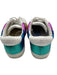 Karl Lagerfeld Shoe Size 37 White & Multi Leather Upper Metallic Stripe Sneakers White & Multi / 37