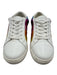 Karl Lagerfeld Shoe Size 37 White & Multi Leather Upper Metallic Stripe Sneakers White & Multi / 37