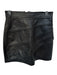 C/Meo Collective Size XXS Black Leather Back Zip Mini Skirt Black / XXS