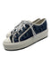 Christian Dior Shoe Size 39 Blue Textile & Leather Monogram Lace Up Denim Shoes Blue / 39