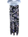 Club Monaco Size 2 Black, Purple & Multi Strapless Abstract Floral Maxi Dress Black, Purple & Multi / 2